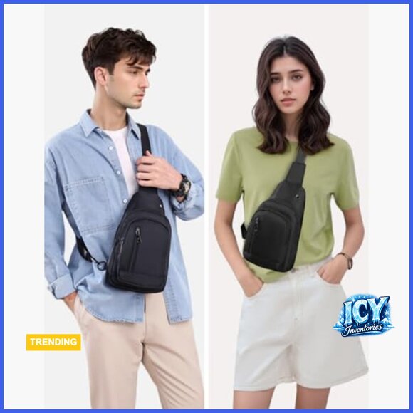 Nylon Sling Backpack Crossbody Bag for Travel Hiking Daypack main image 6